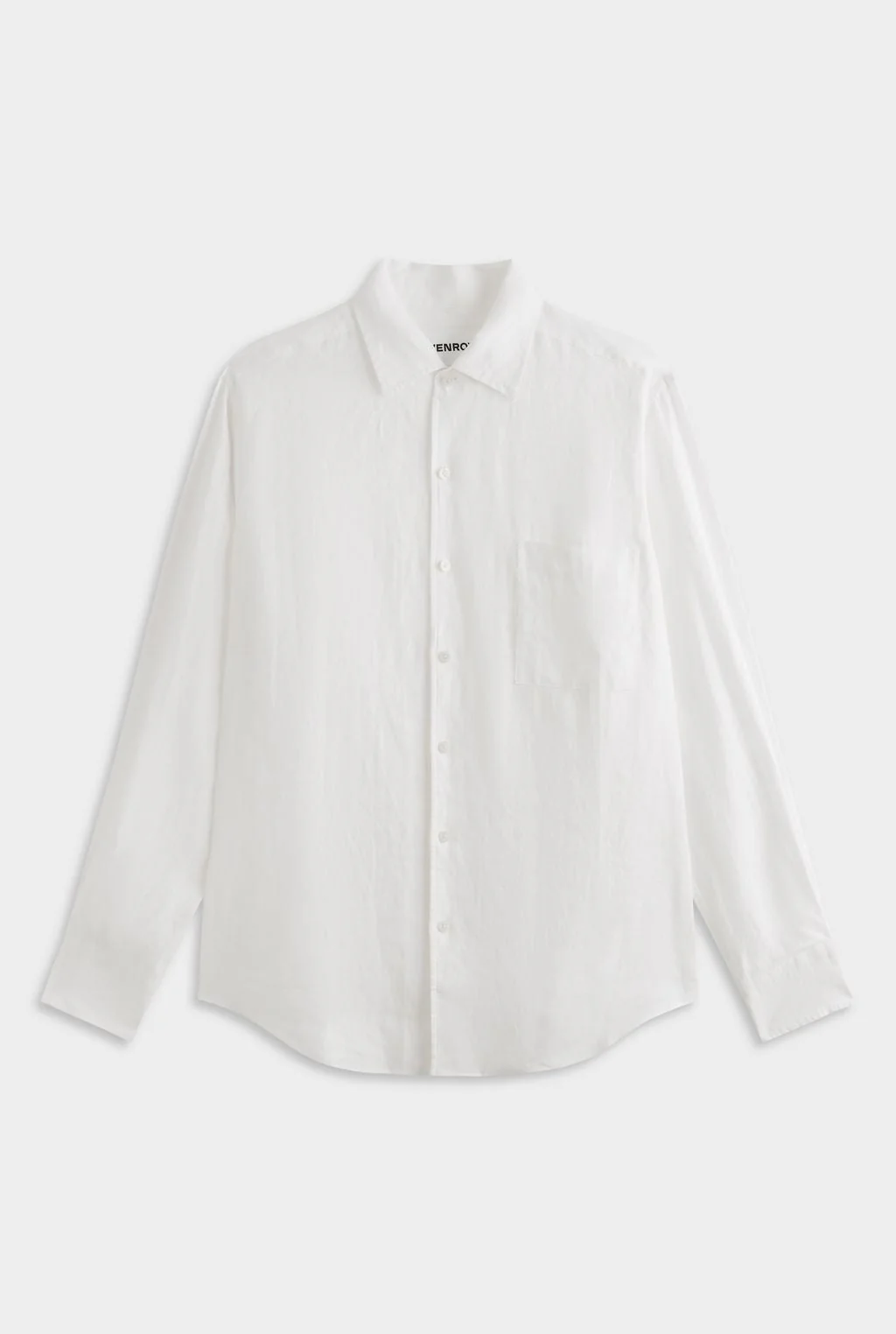 White linen shirt for a men’s coastal weekend wardrobe